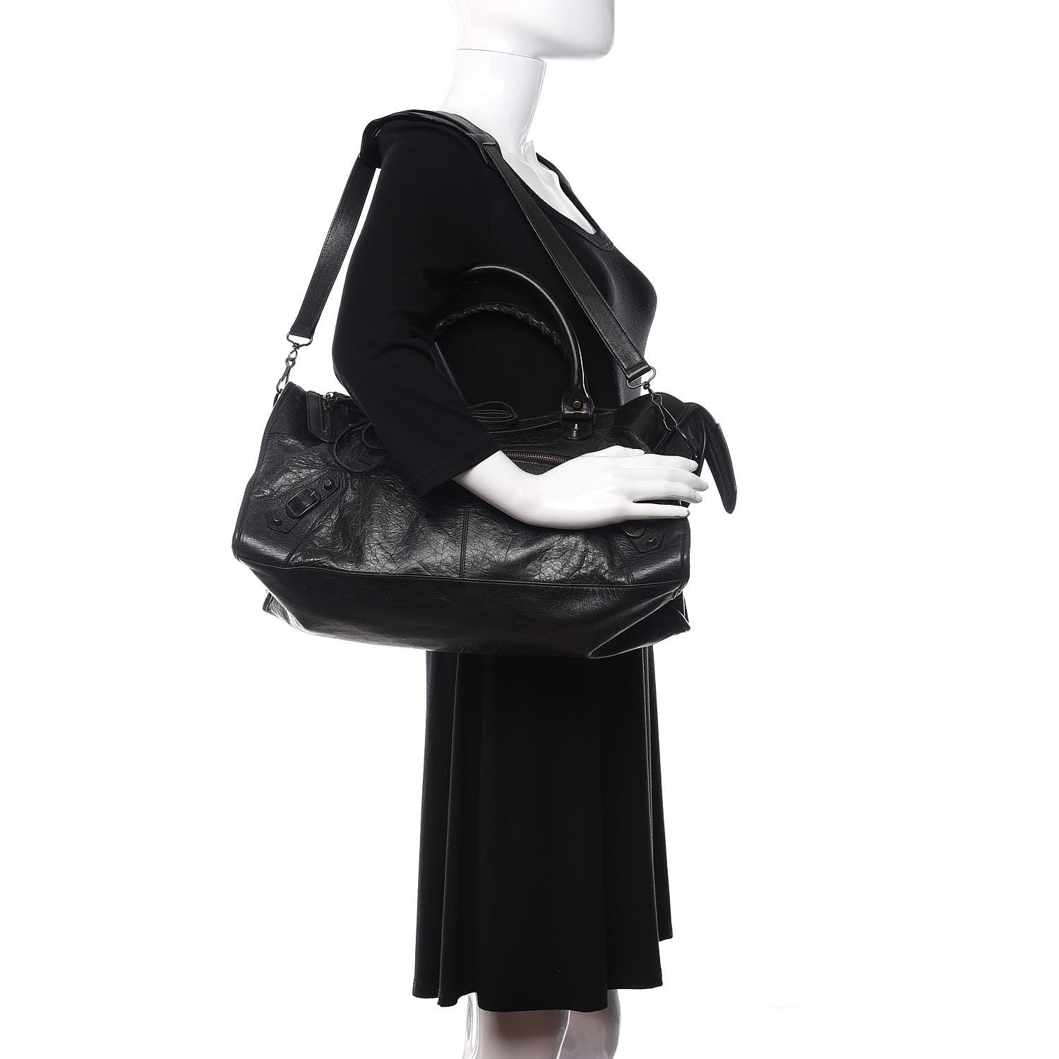 Balenciaga Agneau Classic Hardware Part Time Black 2 of 13