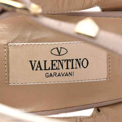 Valentino Garavani Patent Nappa Rockstud Ankle Strap 100mm Pumps 39 Black Poudre 7 of 10