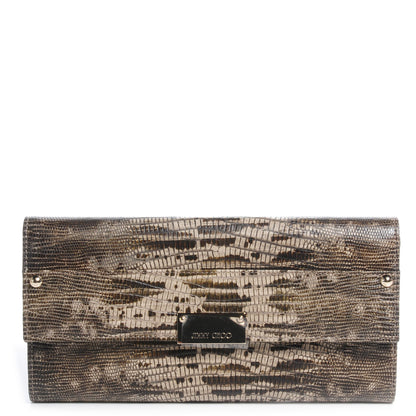 Jimmy Choo Lizard Embossed Reese Clutch 1 of 8