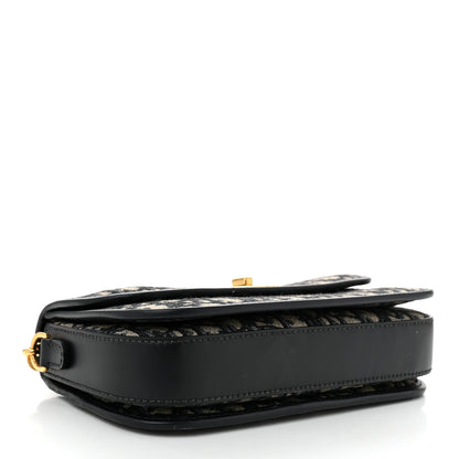 Christian Dior Oblique 30 Montaigne Avenue Bag Blue 4 of 10