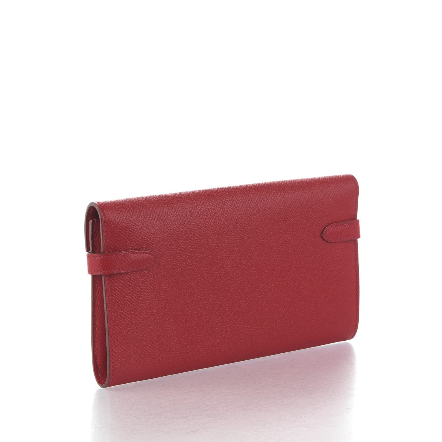 Hermes Epsom Kelly Longue Wallet Rouge Vif 3 of 10