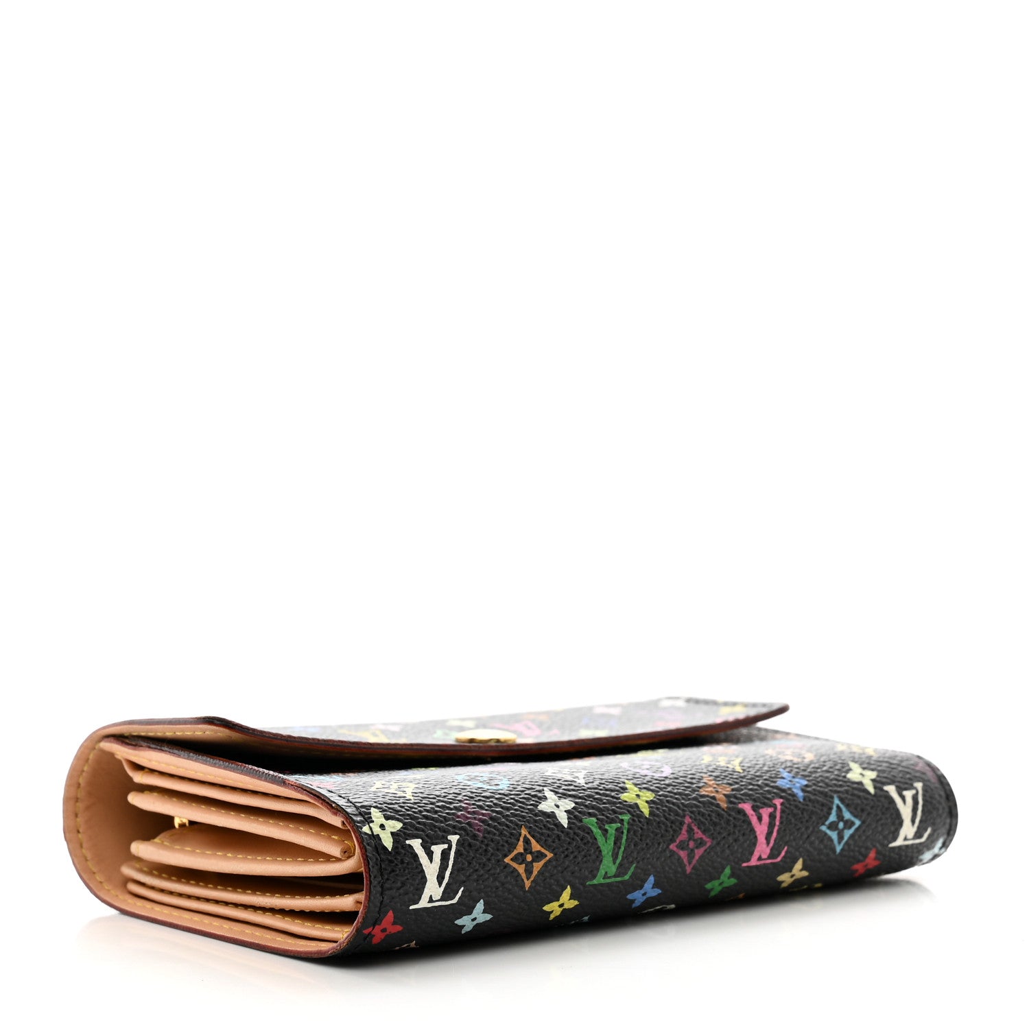 Louis Vuitton Monogram Multicolor Alexandra Wallet Black 4 of 9