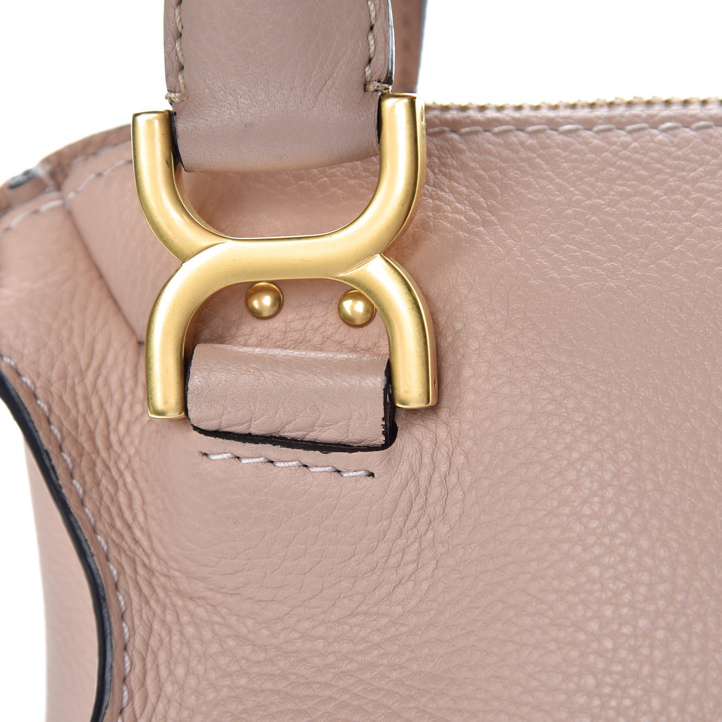 Calfskin Small Marcie Satchel Blush Nude