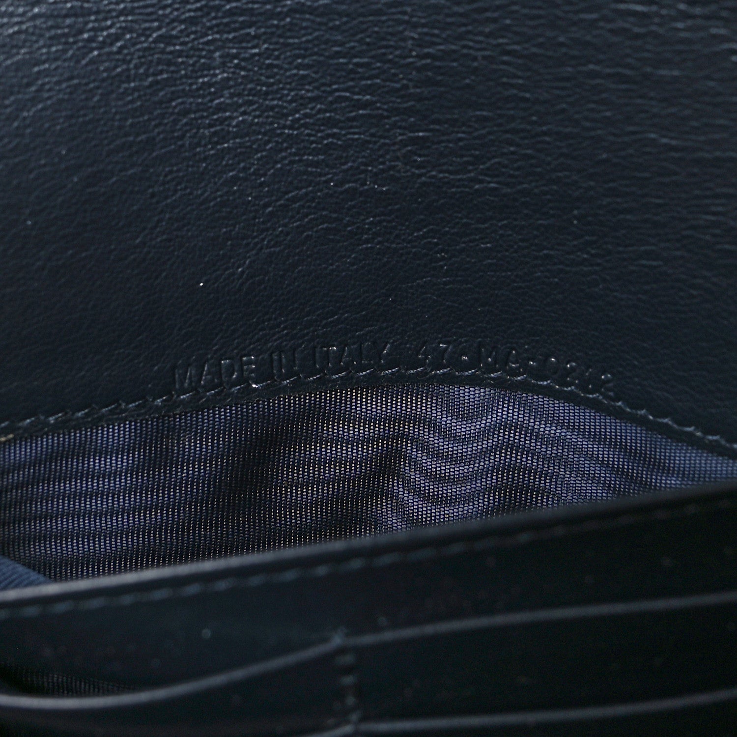 Christian Dior Oblique Saddle Chain Long Wallet Blue 8 of 10
