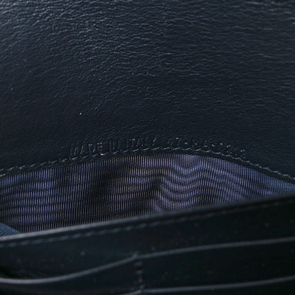 Christian Dior Oblique Saddle Chain Long Wallet Blue 8 of 10