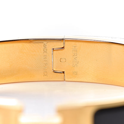 Hermes Enamel Narrow Clic Clac H Bracelet PM Black 4 of 5