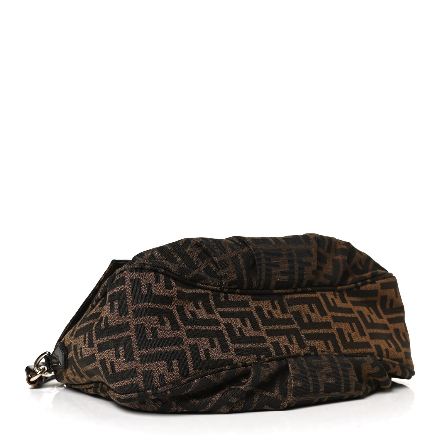 Fendi Zucca Patent Mia Shoulder Flap Tobacco 4 of 13