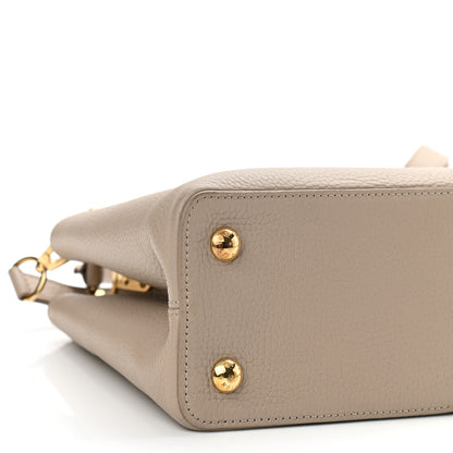 Louis Vuitton Taurillon Studded Sol Capucines PM Galet 8 of 9