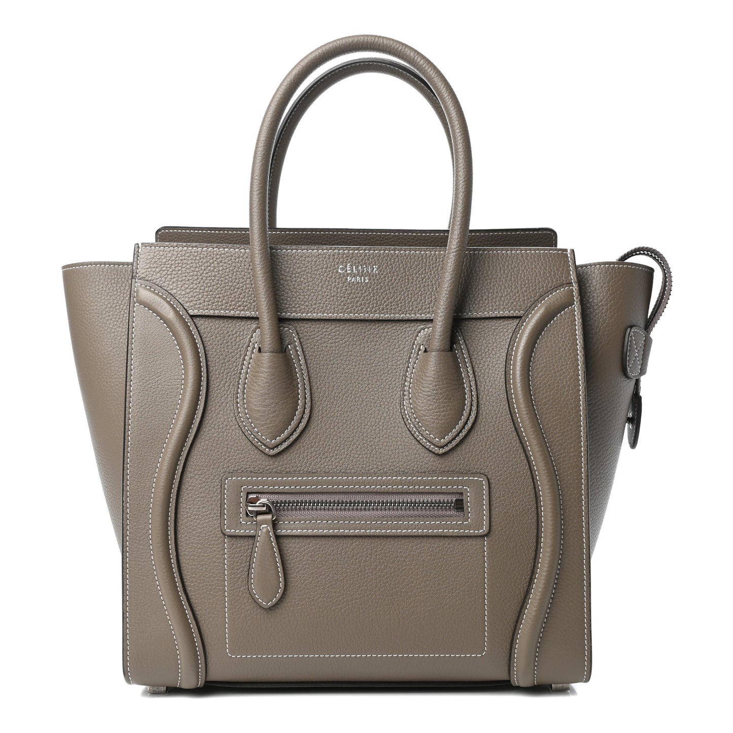 Drummed Calfskin Micro Luggage Souris