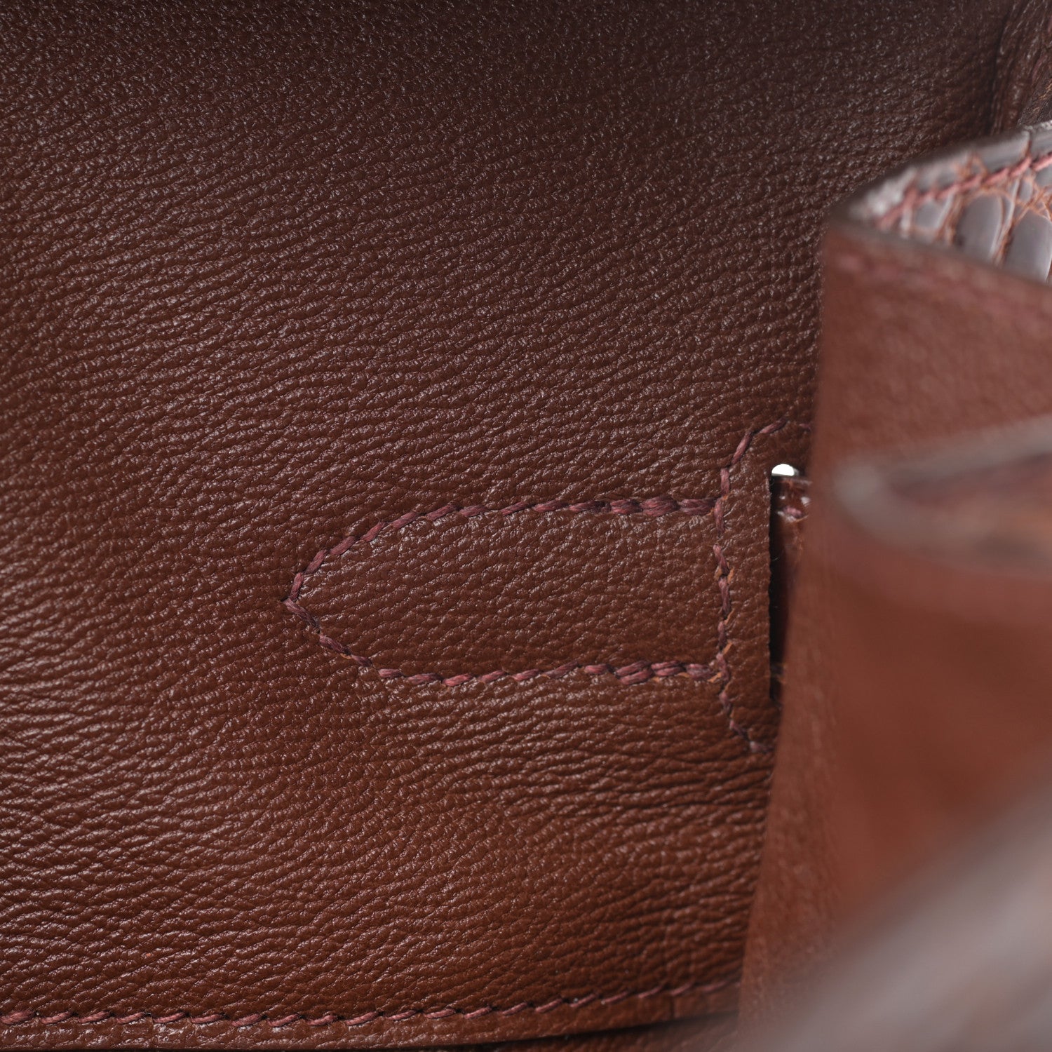 Hermes Shiny Porosus Birkin 35 Miel 19 of 34