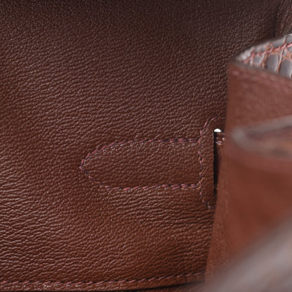 Hermes Shiny Porosus Birkin 35 Miel 19 of 34