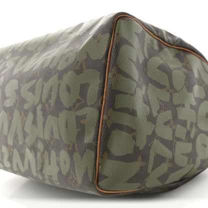 Louis Vuitton Monogram Graffiti Speedy 30 Kaki 10 of 14