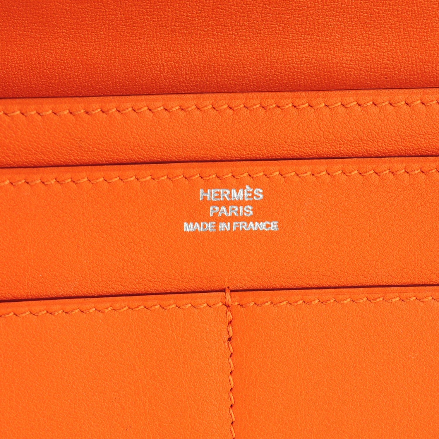 Hermes Swift Dogon Duo Wallet Orange 6 of 10