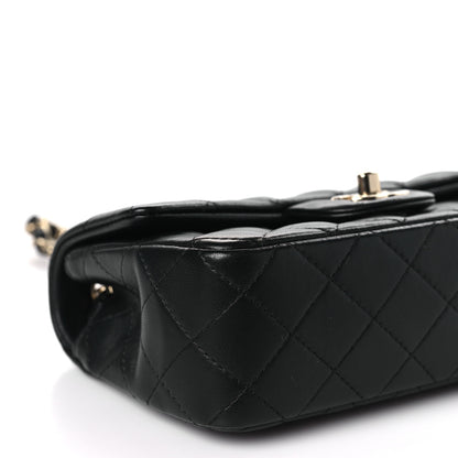 Chanel Lambskin Quilted Mini Rectangular Flap Black 8 of 11