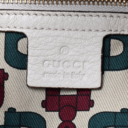 Gucci Calfskin Medium Indy Top Handle Bag Off White 5 of 9