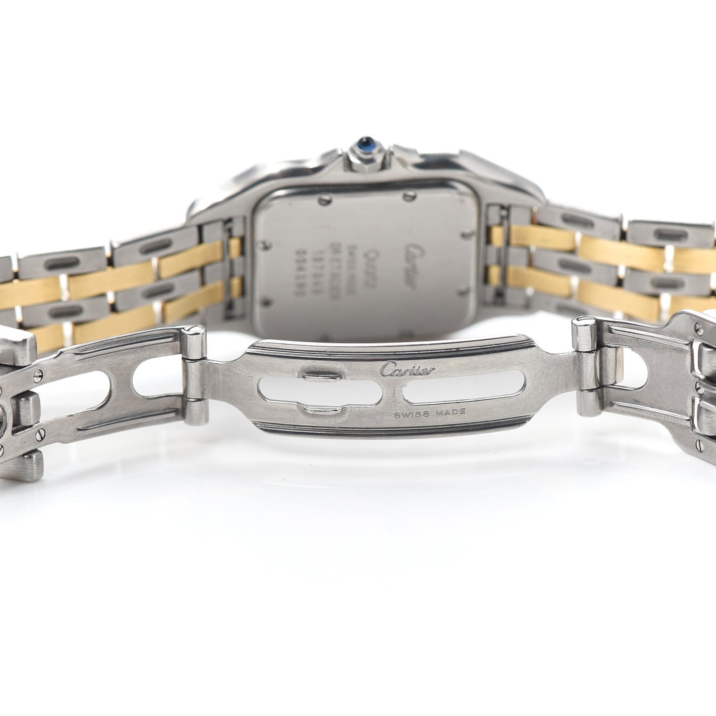 Stainless Steel 18K Yellow Gold 27mm Panthere Quartz Watch