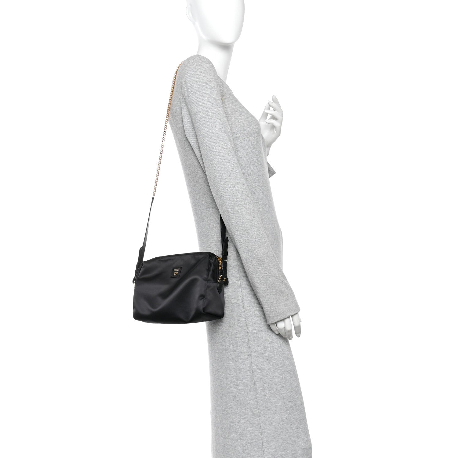 Tom Ford Nylon Pouch With Chain Black 2 of 9