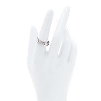 Cartier 18K White Gold 5.5mm LOVE Ring 56 7.75 2 of 5