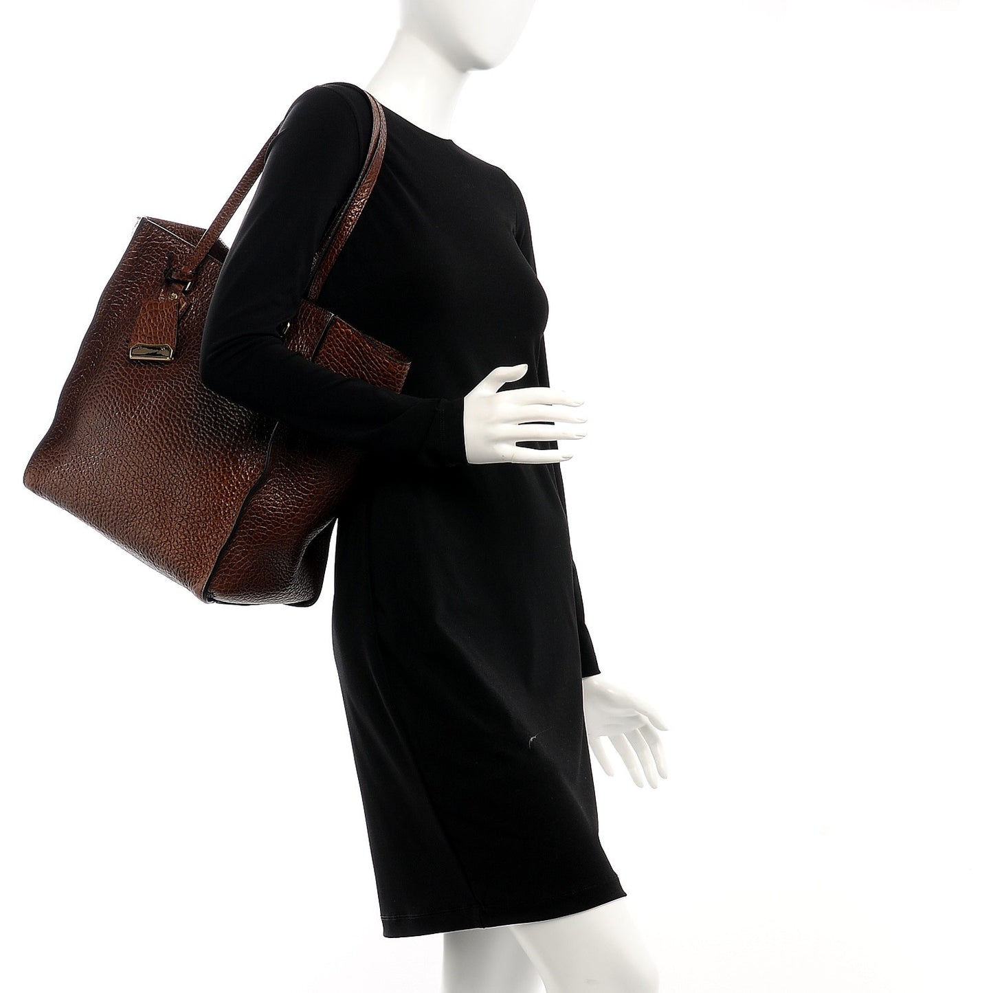 Heritage Grain Medium Woodbury Tote Brown