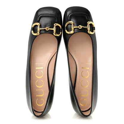 Gucci Malaga Kid Horsebit Ballet 25mm Flats 40 Black 2 of 10