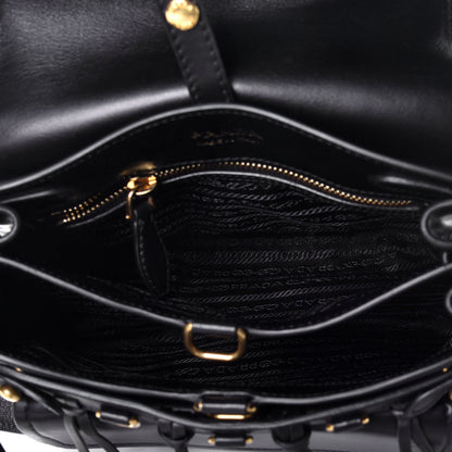 Prada Saffiano Cuir Calf Corsaire Bag Black 5 of 8