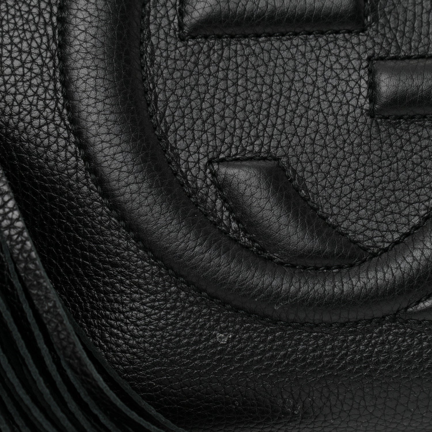 Gucci Pebbled Calfskin Medium Soho Chain Shoulder Bag Black 11 of 11