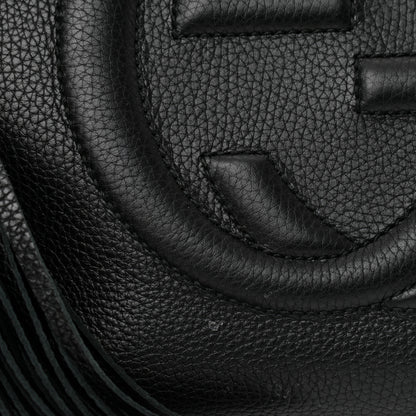 Gucci Pebbled Calfskin Medium Soho Chain Shoulder Bag Black 11 of 11