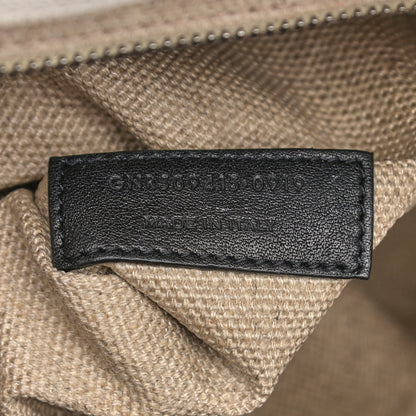 Saint Laurent Linen Calfskin Rive Gauche Tote Optic White 6 of 12