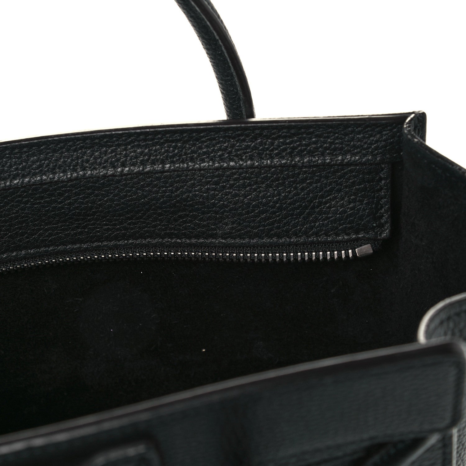 Celine Drummed Calfskin Nano Luggage Black 12 of 16