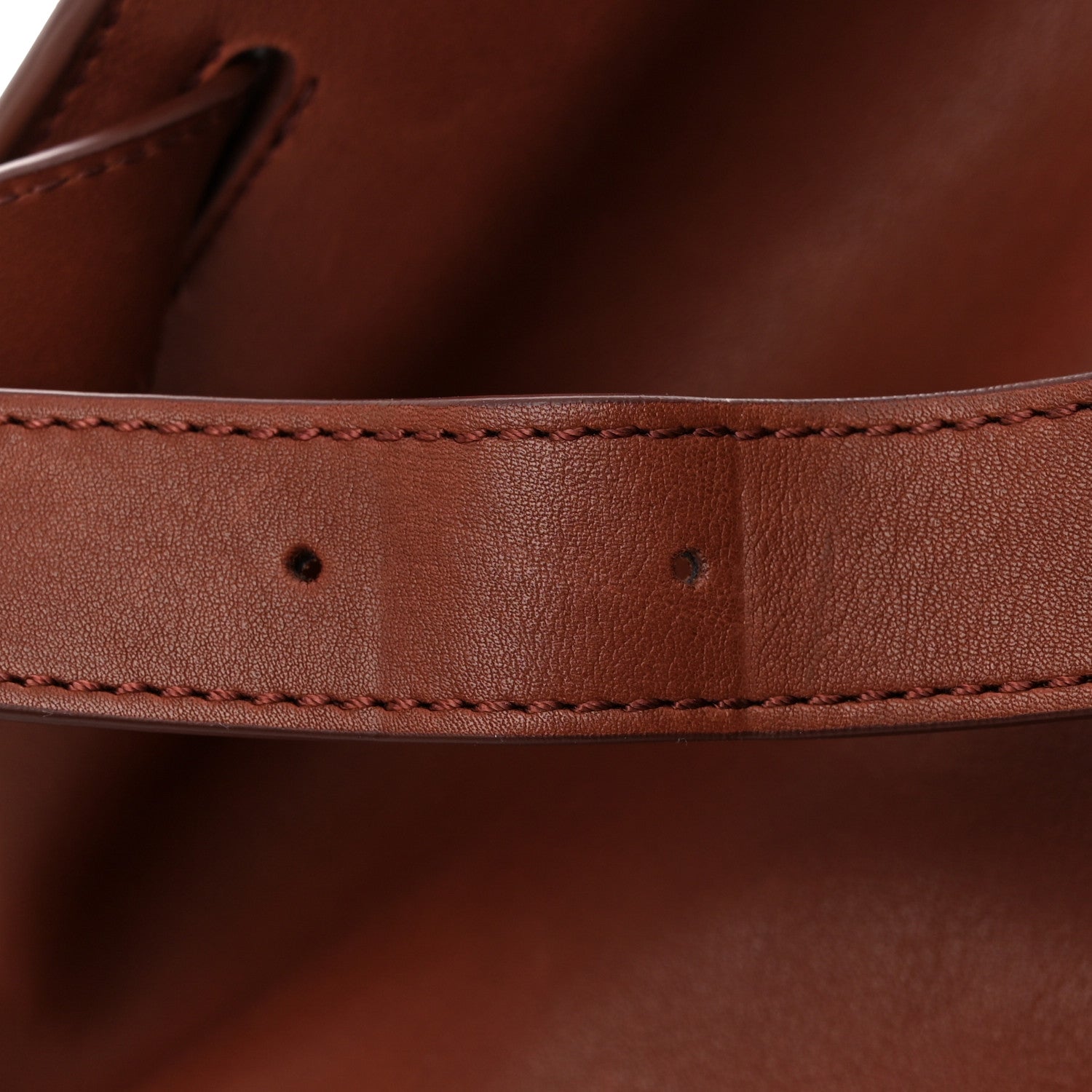 The Row Polished Saddle Calfskin Soft Margaux 15 Cognac 17 of 18