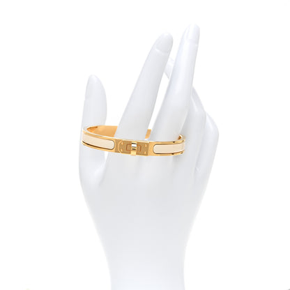 Hermes Enamel Mini Clic Kelly Bracelet PM Creme 2 of 5