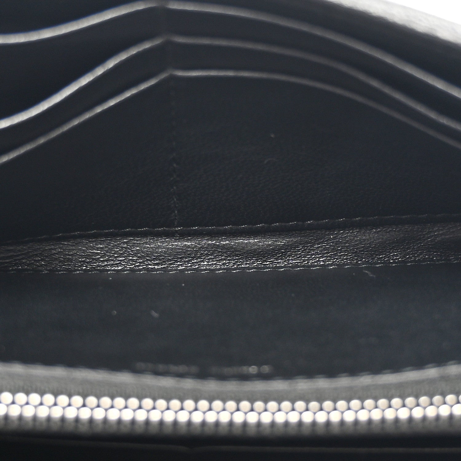 Miu Miu Nappa Matelasse Crystal Logo Continental Wallet Black 5 of 7