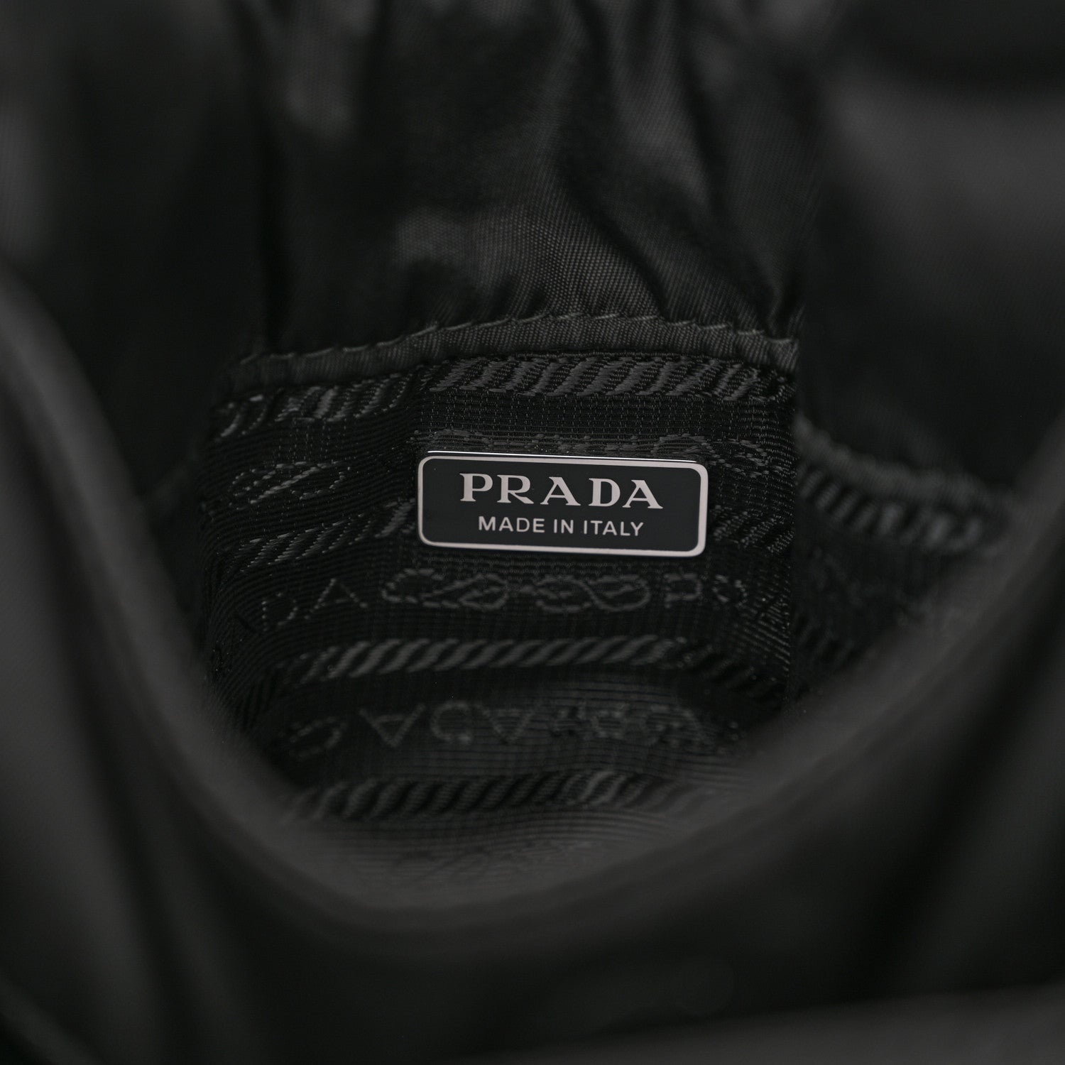 Prada Re-Nylon Soft Padded Small Double Handled Shoulder Bag Black 6 of 11