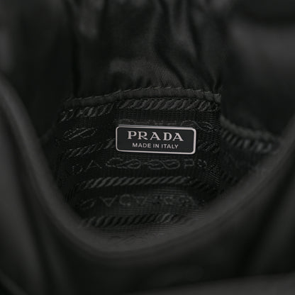 Prada Re-Nylon Soft Padded Small Double Handled Shoulder Bag Black 6 of 11