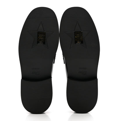 Christian Dior Brushed Calfskin Boy Loafers 35.5 Black White 5 of 9