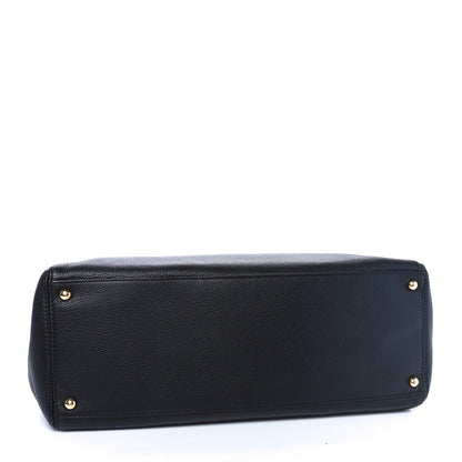 Chanel Calfskin Cerf Executive Shopper Tote Black 4 of 10