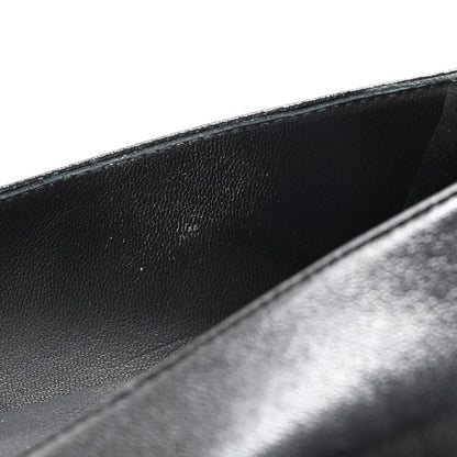 Chanel Shiny Lambskin Grosgrain Pearl Mary Jane Flats 39 Black 10 of 12