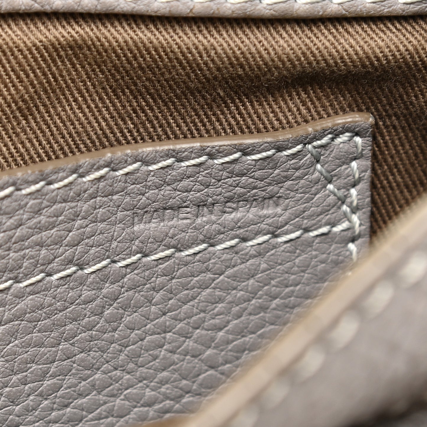 Calfskin Mini Marcie Round Crossbody Bag Cashmere Grey