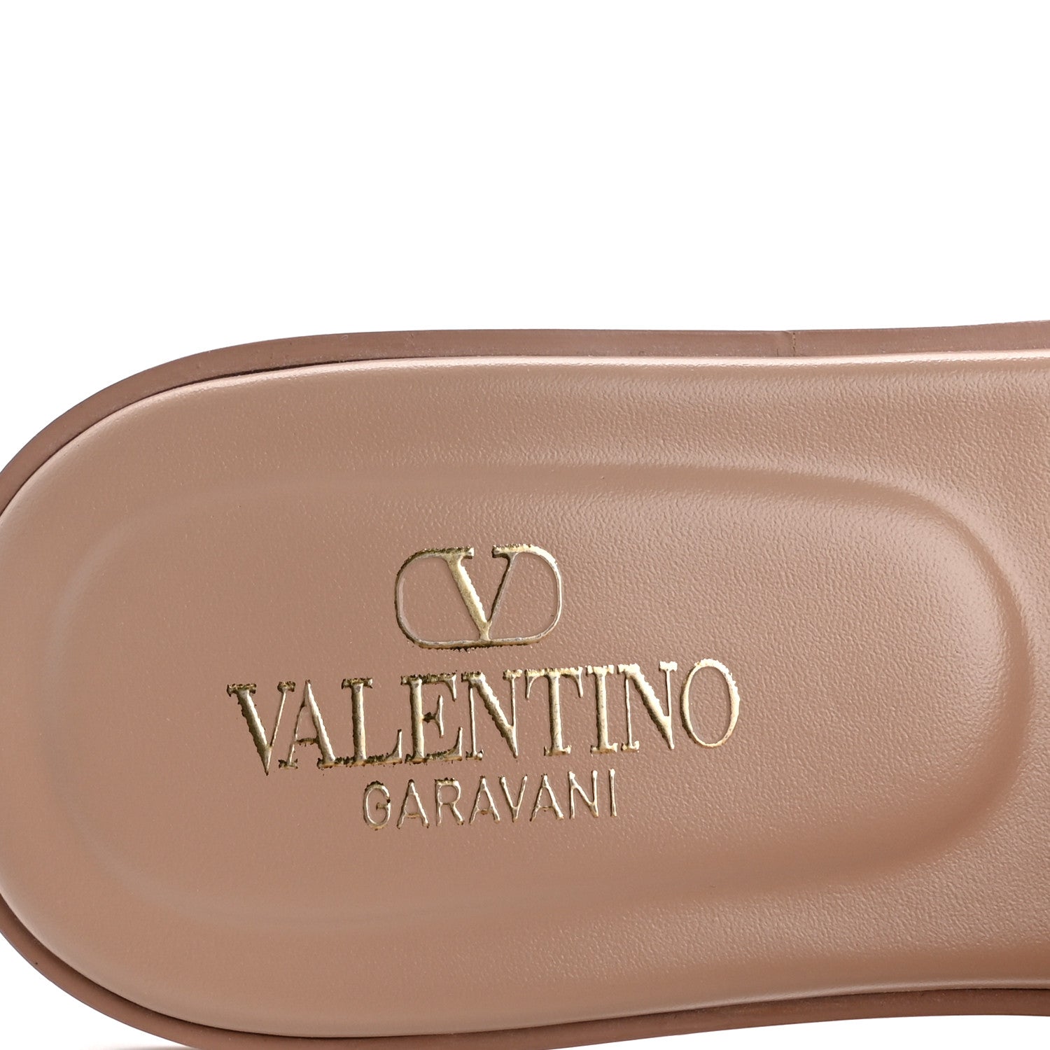 Valentino Garavani Vlogo Flat Slide Sandals 38.5 Rose Canelle 8 of 10