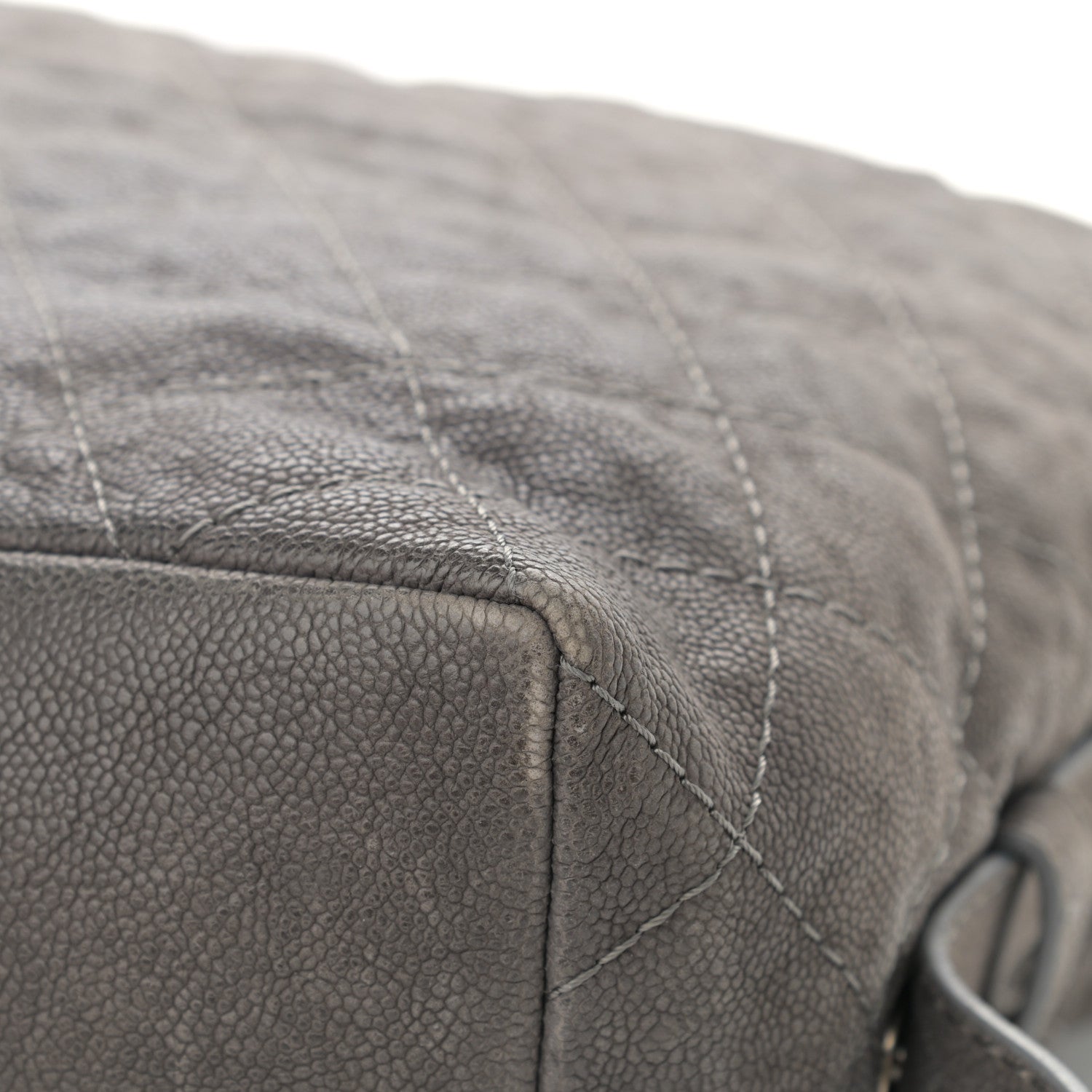 Chanel Iridescent Caviar Quilted Boy Handle Hobo Dark Grey 12 of 12