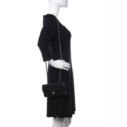 Chanel Calfskin Stitched Clutch Flap Black 2 of 14