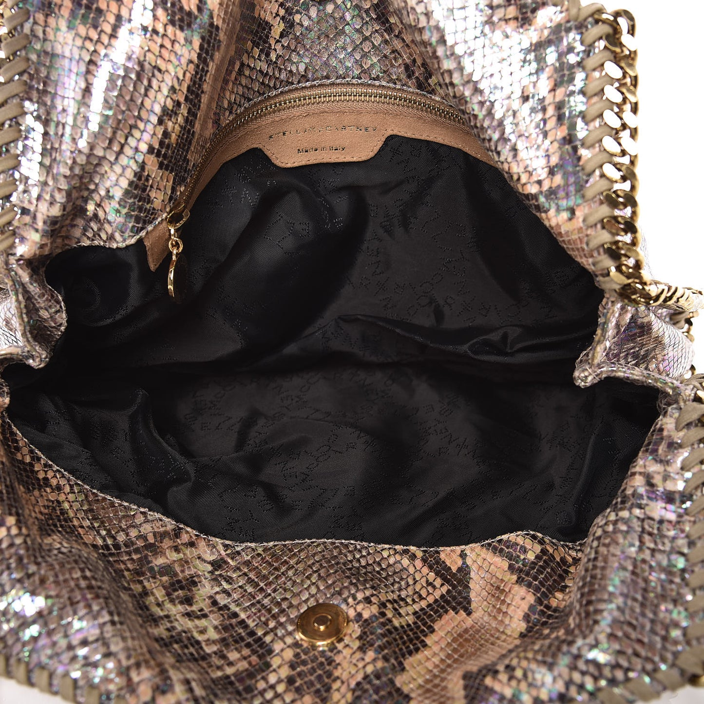 Eco Python Oleographic Small Falabella Tote