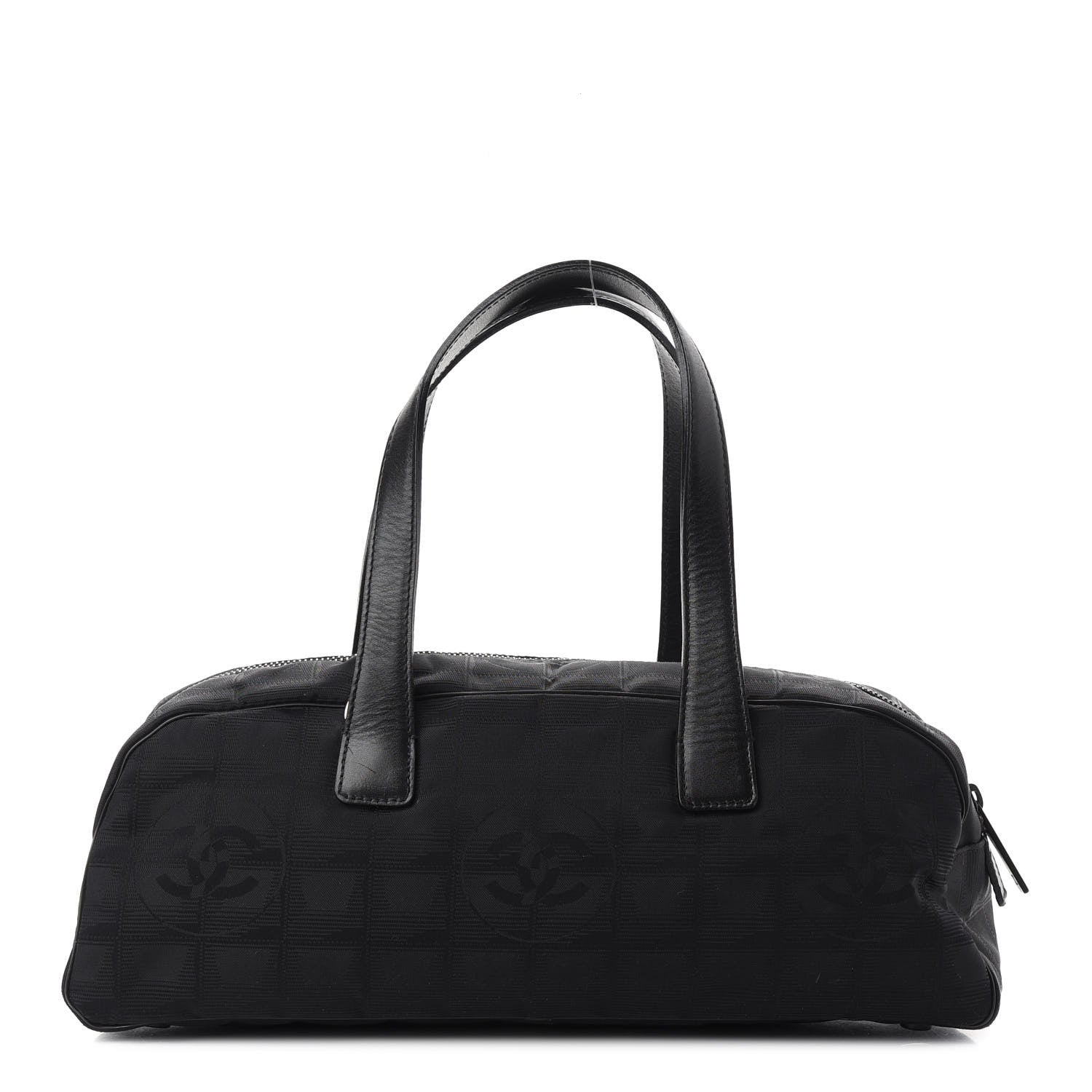 Chanel Nylon Travel Bowler Black 1 of 11