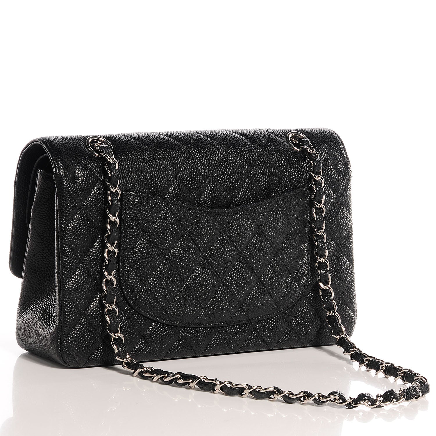 Chanel Caviar Quilted Medium Double Flap Black 3 of 8