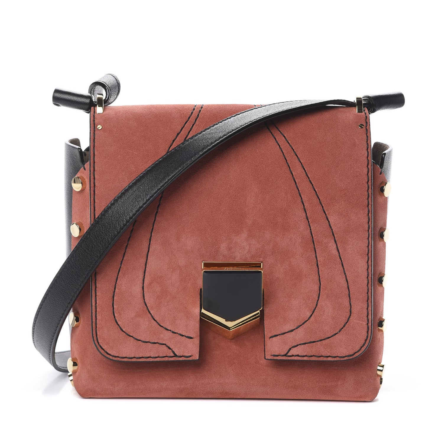Suede Lockett XB Crossbody Bag Coral