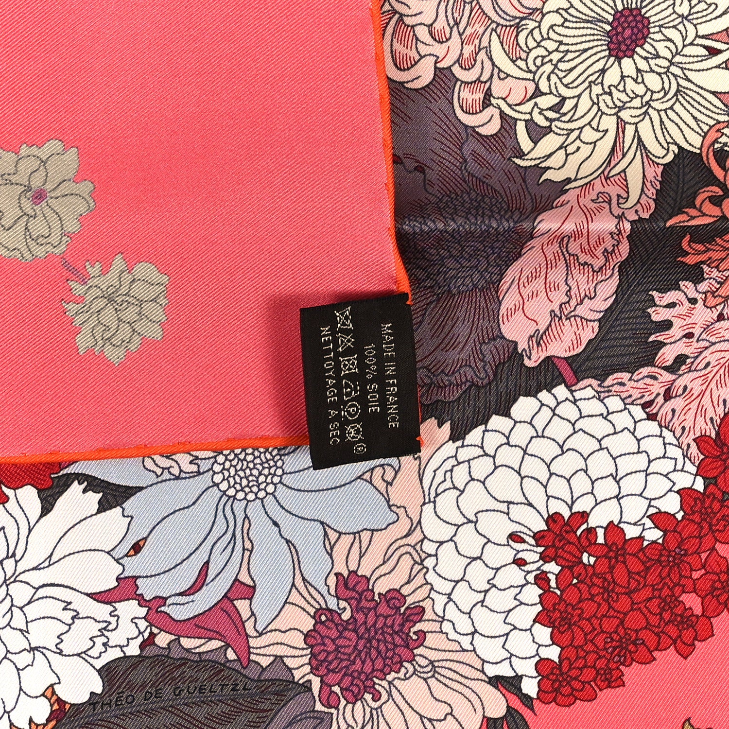 Hermes Silk Robe Legere Scarf 90 Rose Lipstick Vieux Rose 2 of 3