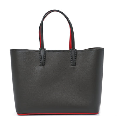 Christian Louboutin Calfskin Spikes East West Cabata Tote Charbon 1 of 10