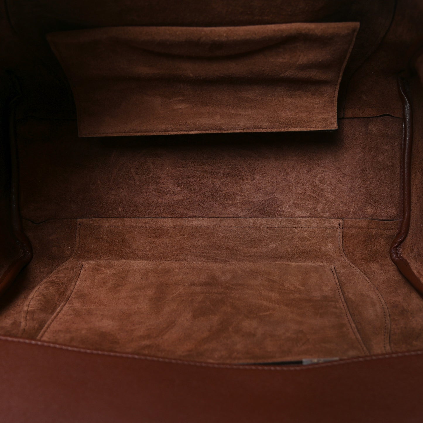 Supple Shiny Lambskin Medium Smiling New Luggage Brick