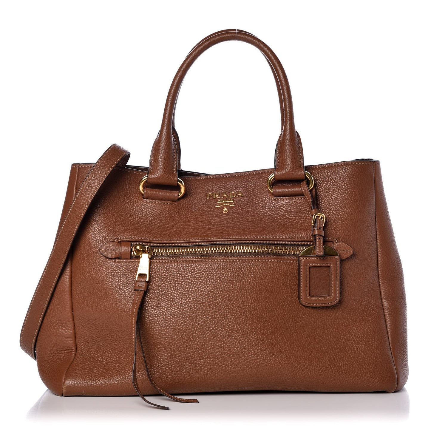 Vitello Daino Tote Brandy