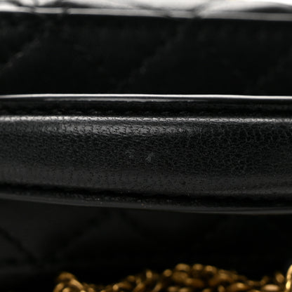 Saint Laurent Lambskin Quilted Micro Gaby Vanity Case Black 11 of 13